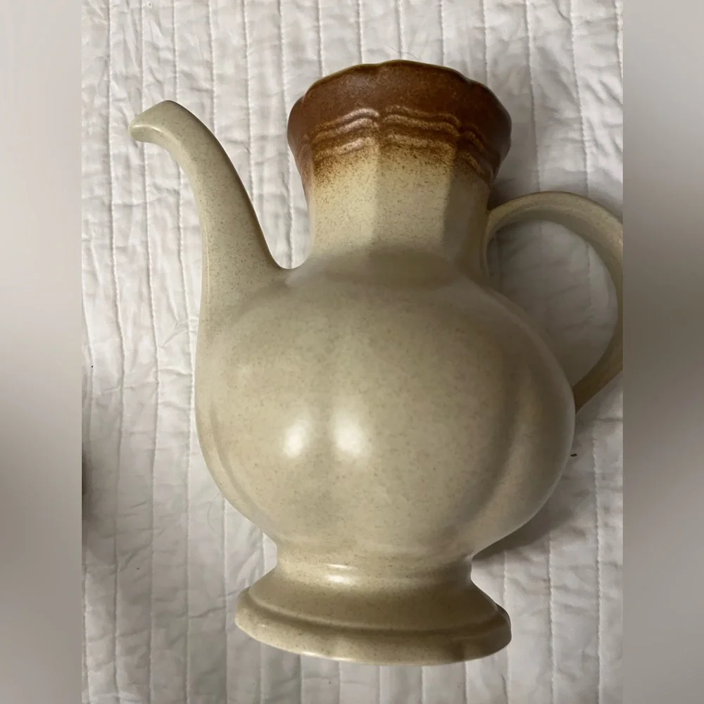 Mikasa WHOLE WHEAT E8000 Coffee Tea Pot w/Lid